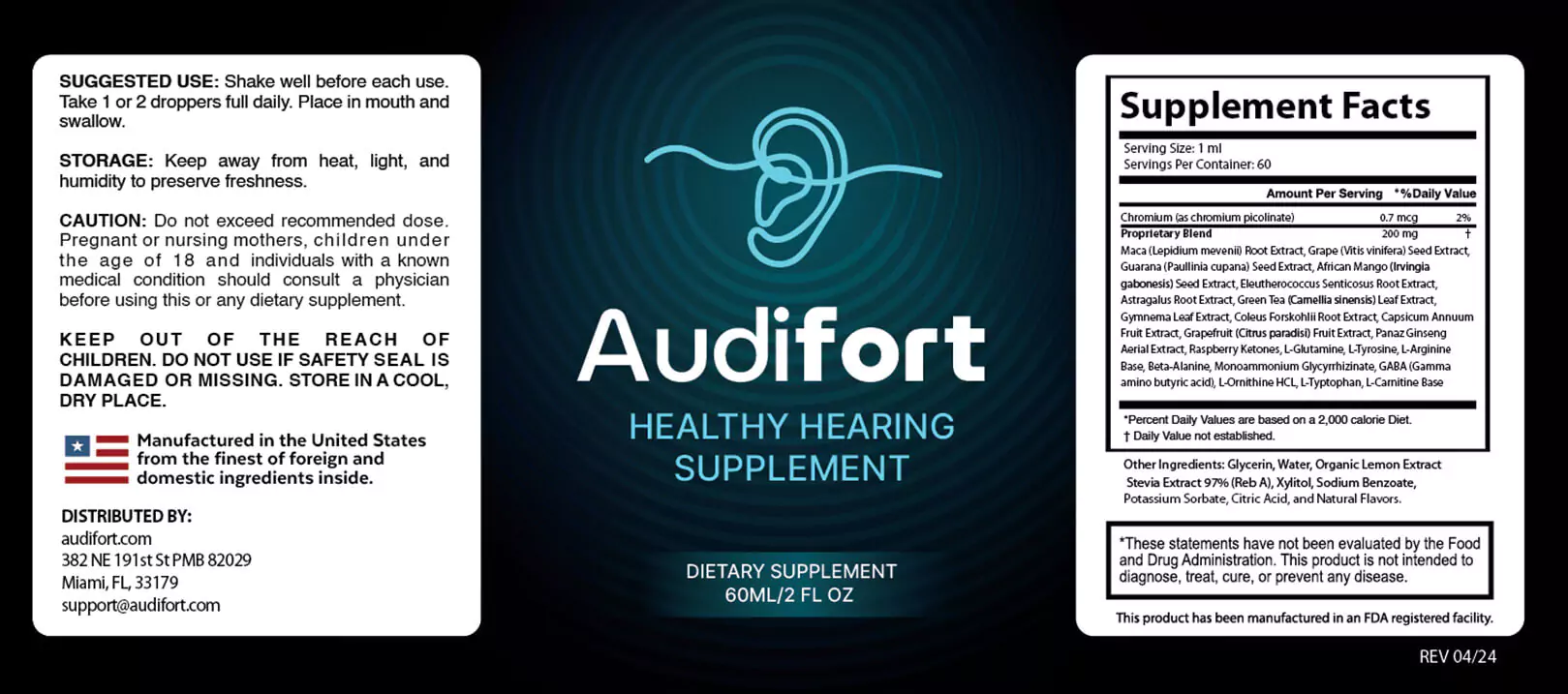 audifort ingredients